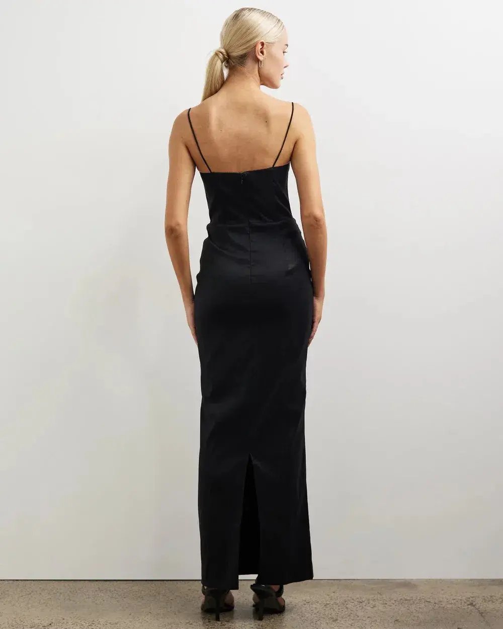Elle Zeitoune Allison Maxi Dress Black Size 10 photo 2