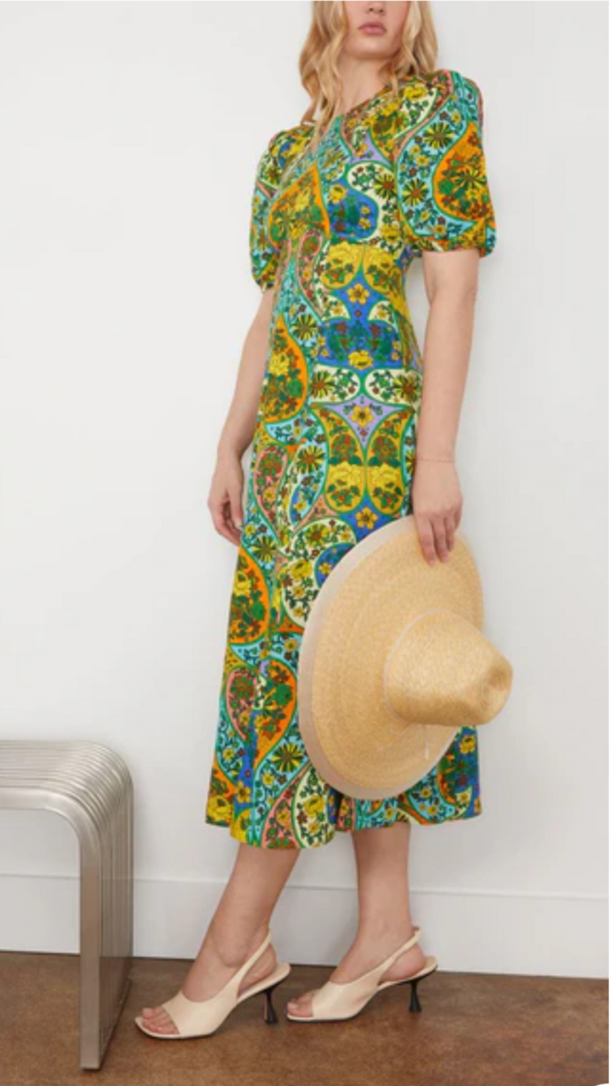 Alemais Alemais - Sofie Puff Sleeve Midi photo 3