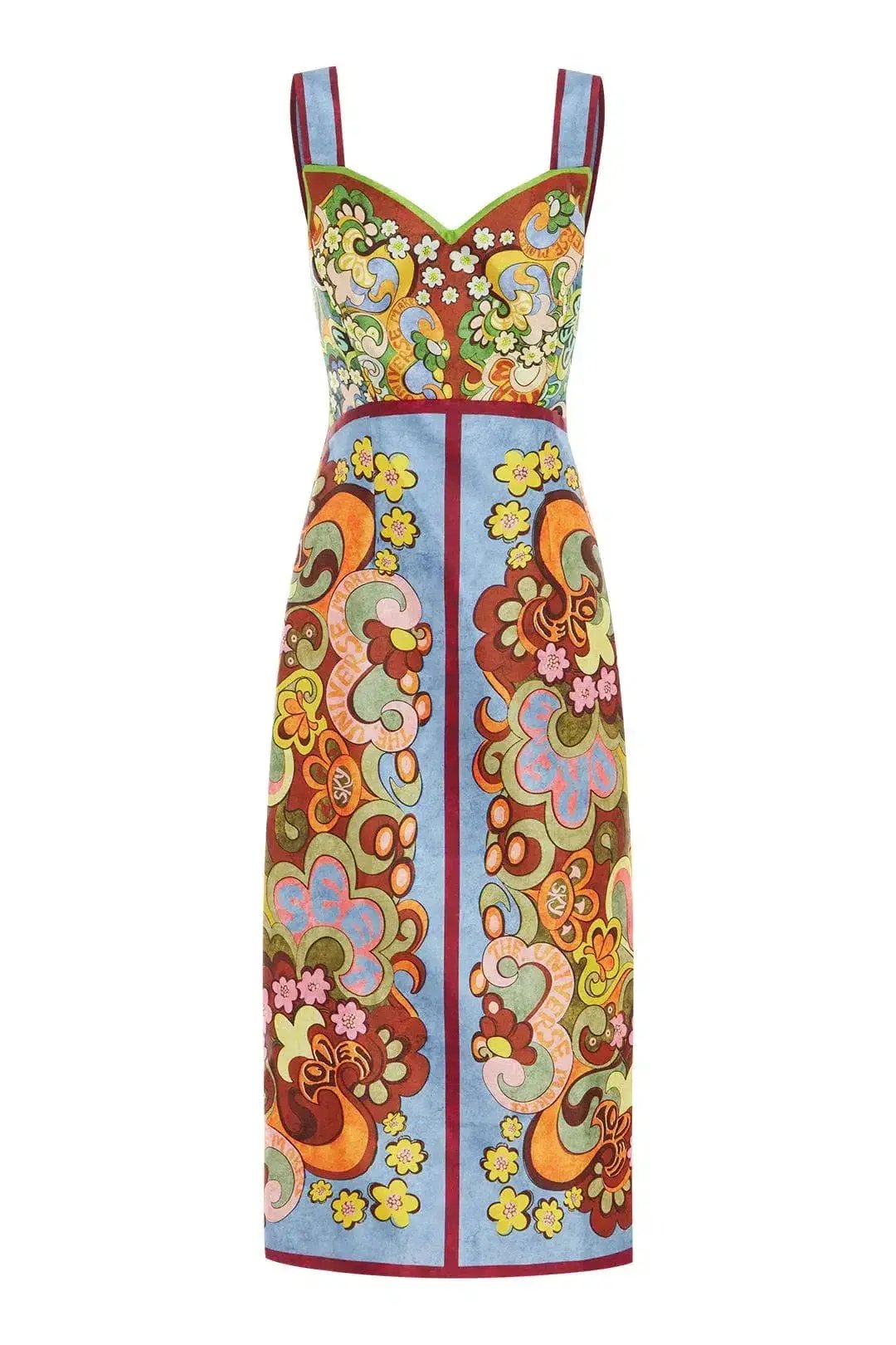 Alemais Dreamer Corset Midi Dress Multi Size 8 photo 3