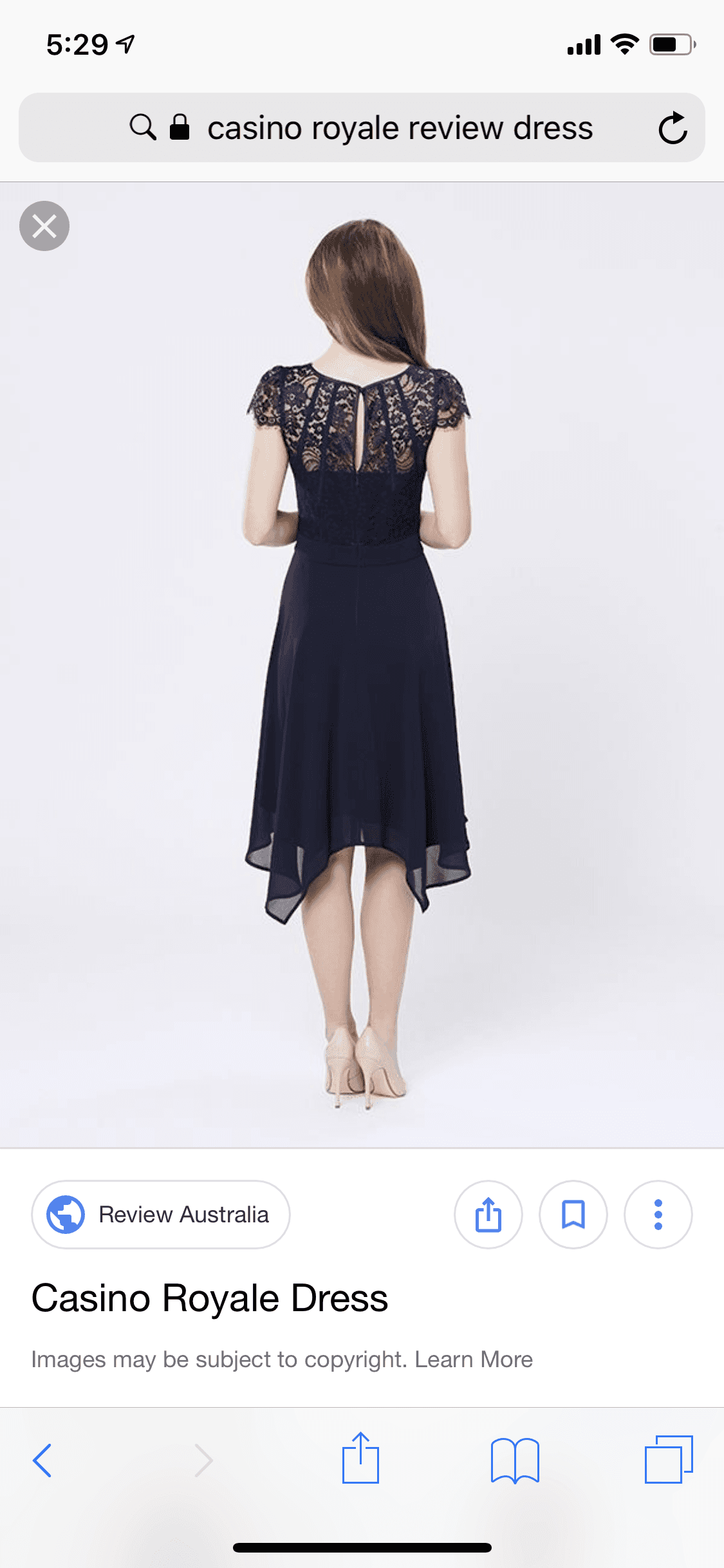 Casino royale navy dress size 10 photo 3