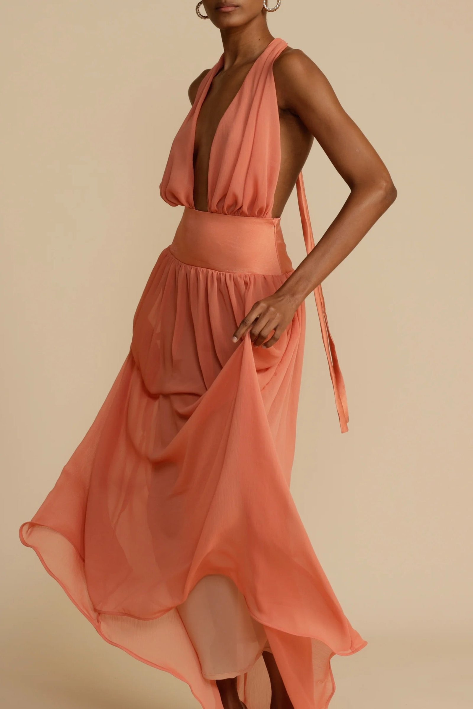 ARCINA ORI SERENA DRESS - CORAL photo 5