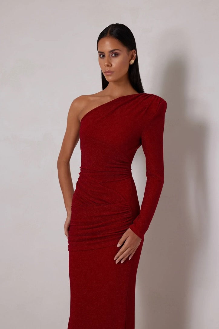 Elle Zeitoune Jane Dress - Red photo 3