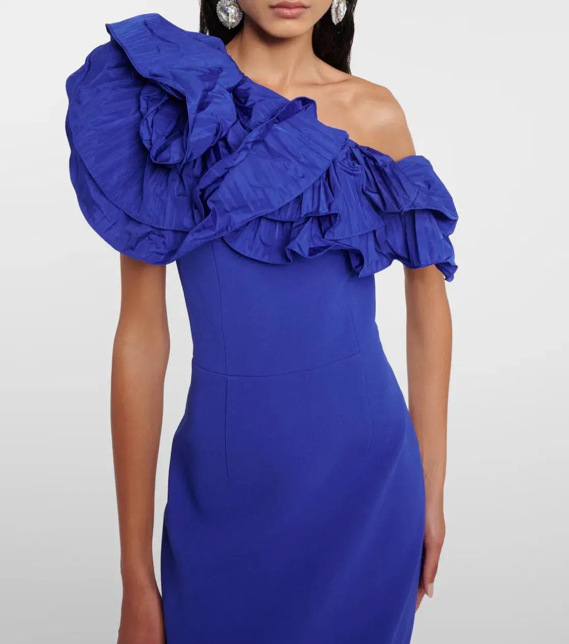 Rebecca Vallance Cora One Shoulder Midi dress Blue Size AU 8 photo 2