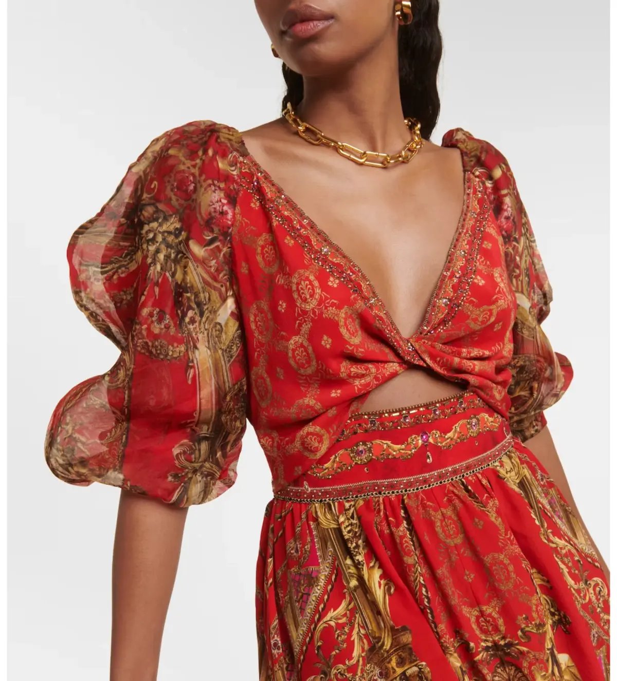 Camilla Red Mini Dress Size Large / AU 14 photo 2