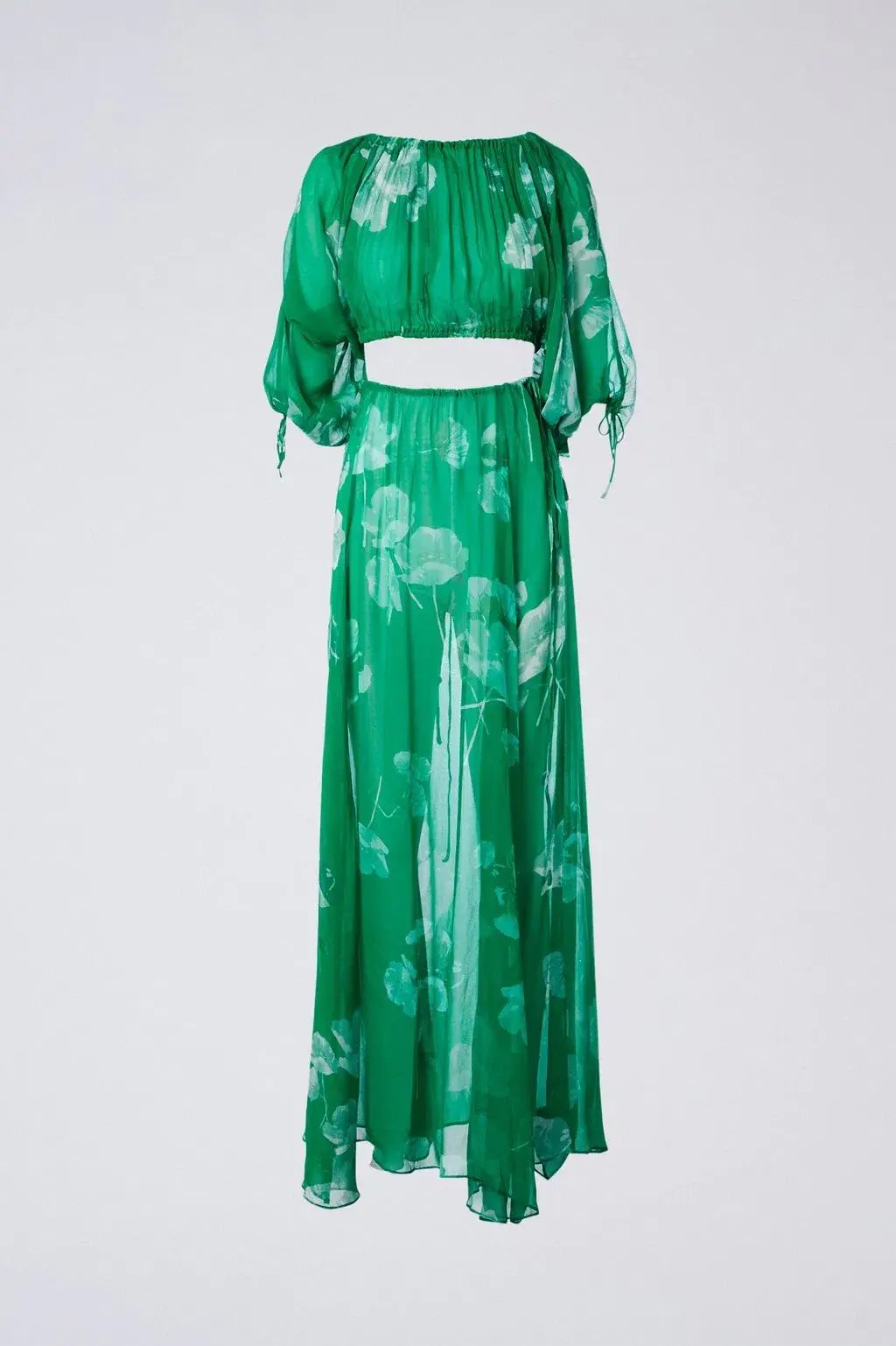 Scanlan Theodore Georgette Floral Set Kelly Green Size AU 8 photo 5