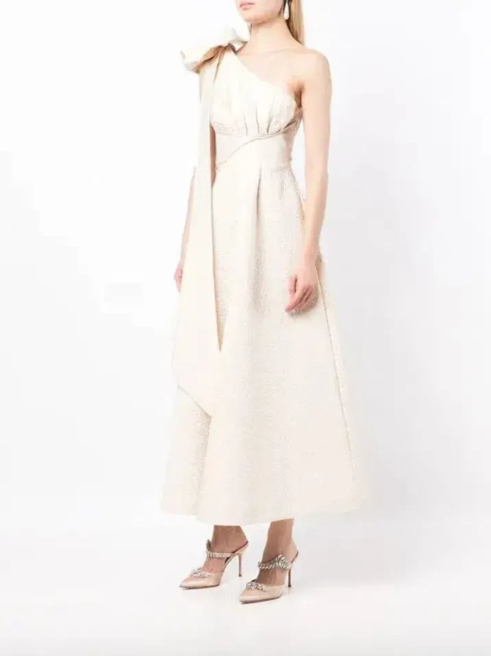 Rachel Gilbert Malea Midi Dress Stone Size AU 6 photo 2