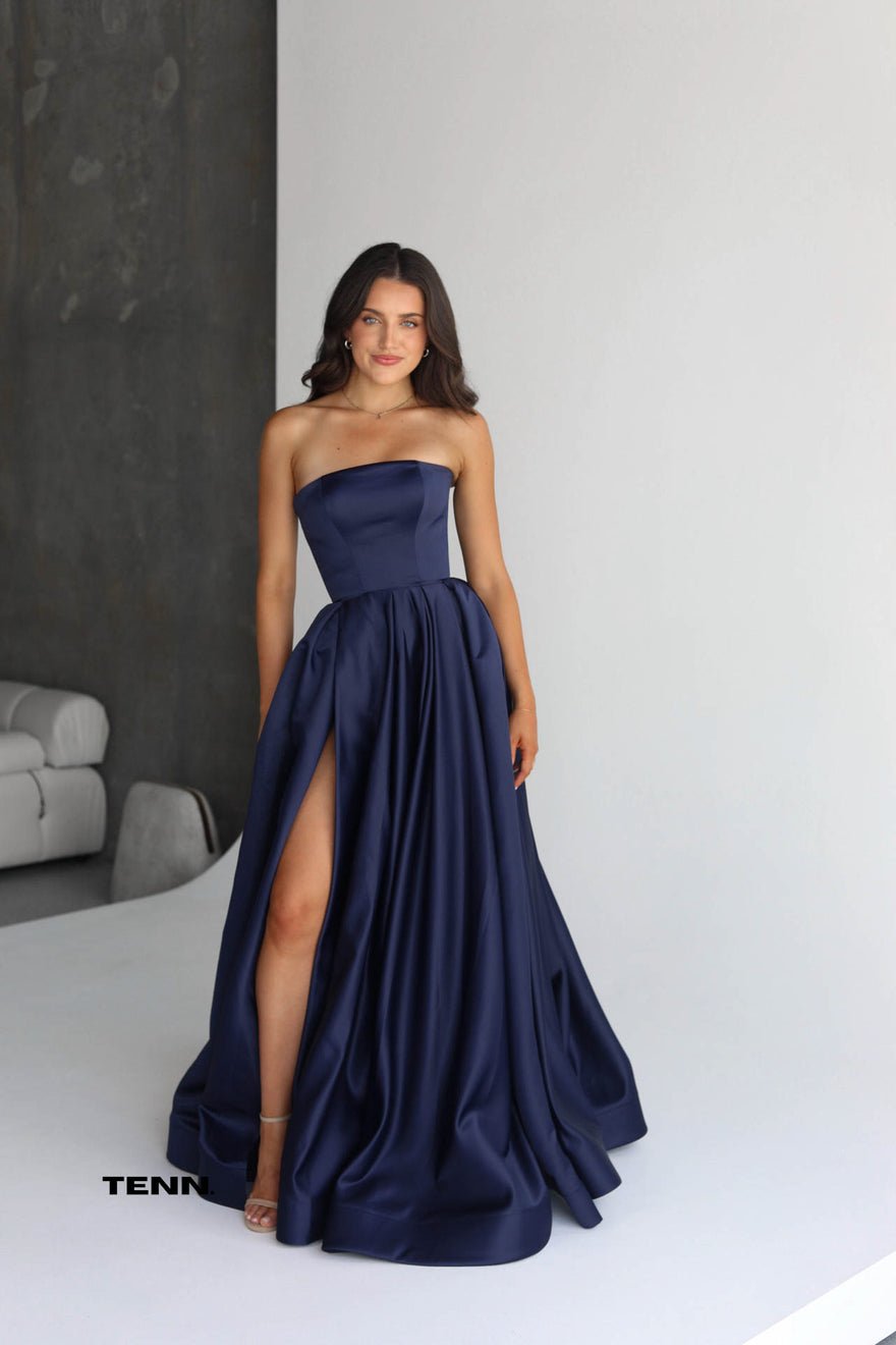 Lia Stublla Rosa Gown - Navy photo 2