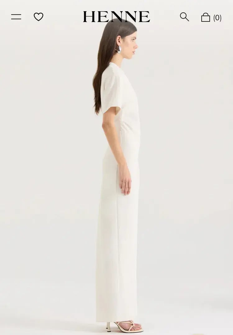 HENNE Avila Dress - Cream Size 14 photo 7