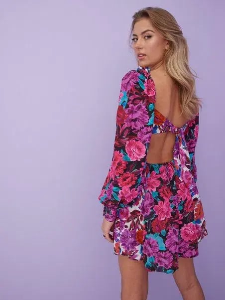 For Love & Lemons Scarlett Mini Dress Pink Size S photo 5