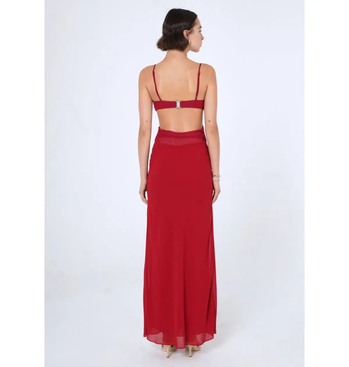 Benni Noah Maxi Dress in Cherry Size AU 14 photo 4