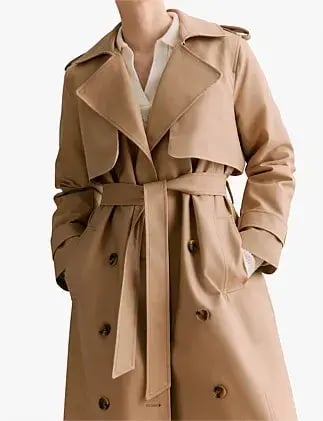 Double Cloth Trench Coat Size 16 photo 4