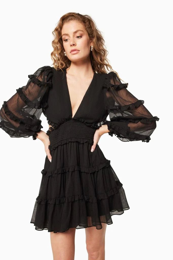 Elliatt Penny Dress - Black photo 3