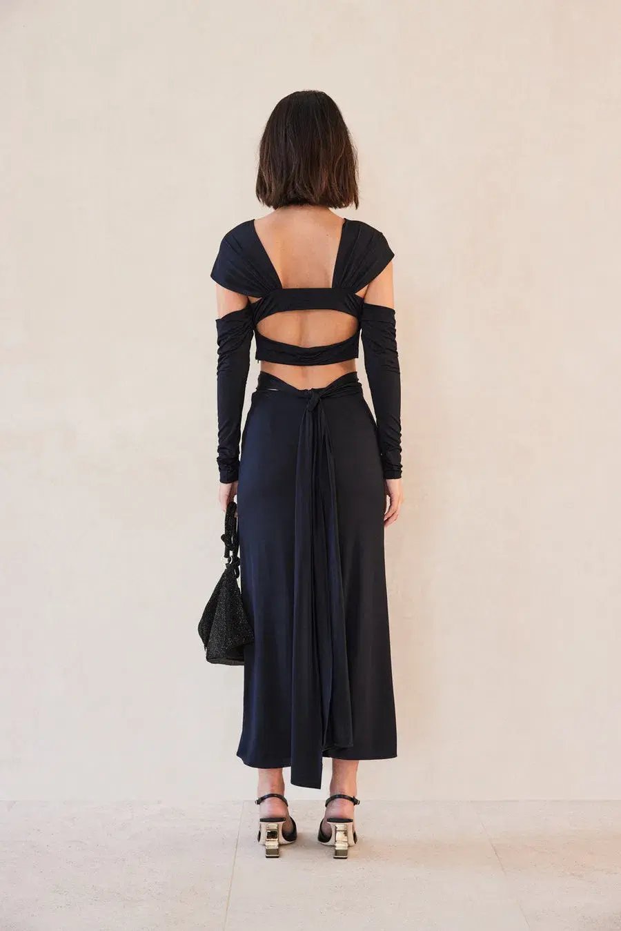 Cult Gaia Marisol Dress in Black Size 6 photo 2