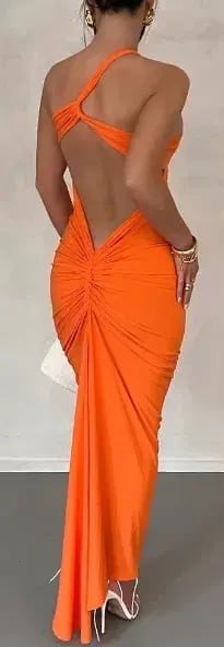Melani The Label Melina Dress in Orange Size M / AU 10 photo 2