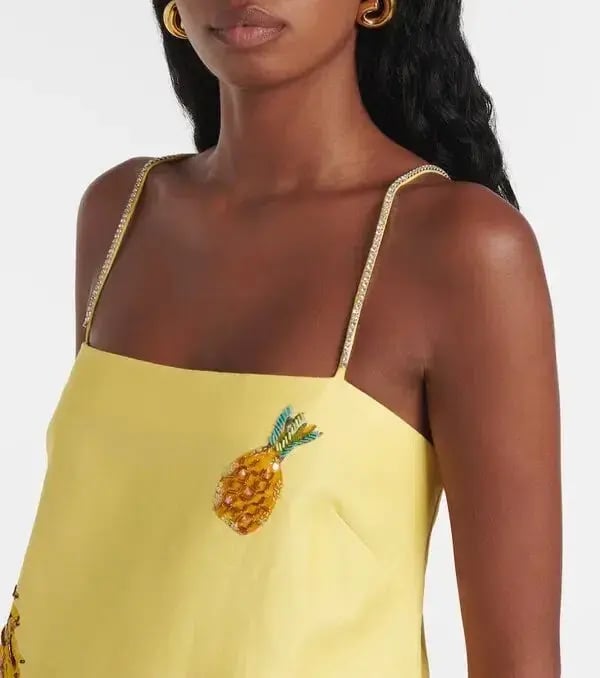 ALEMAIS Diamond Dancer Midi Dress Yellow 10 photo 2