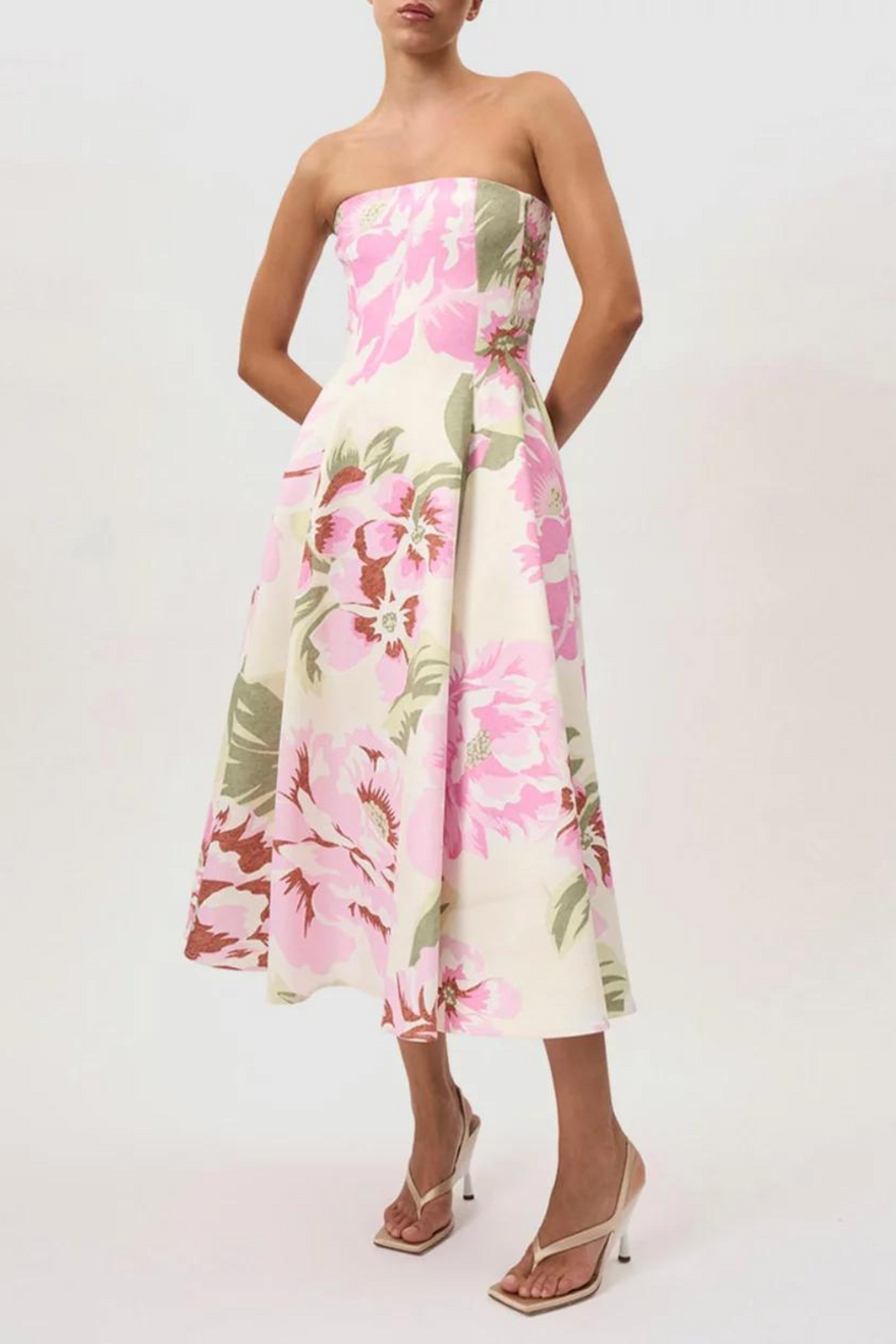 By Johnny Carrie Strapless Dress  - Pink photo 4