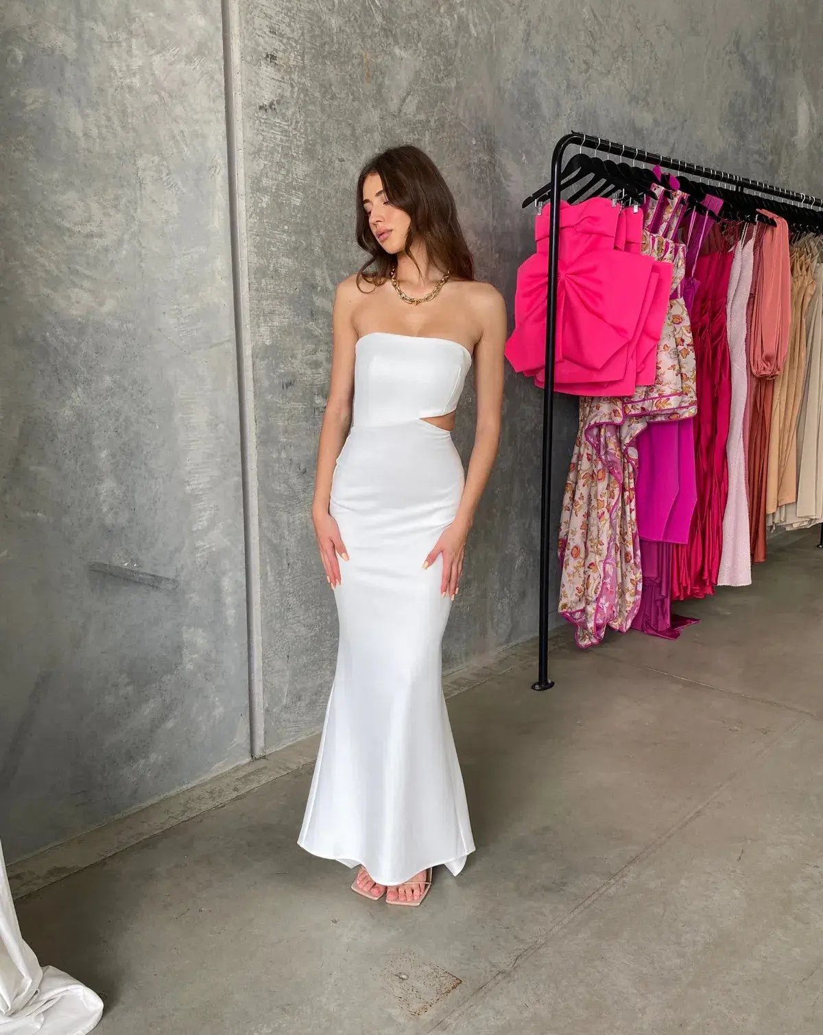 Lexi Serafina Dress White Size 8 photo 2