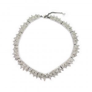 Dior Christian  Silver Crystal Choker photo 2