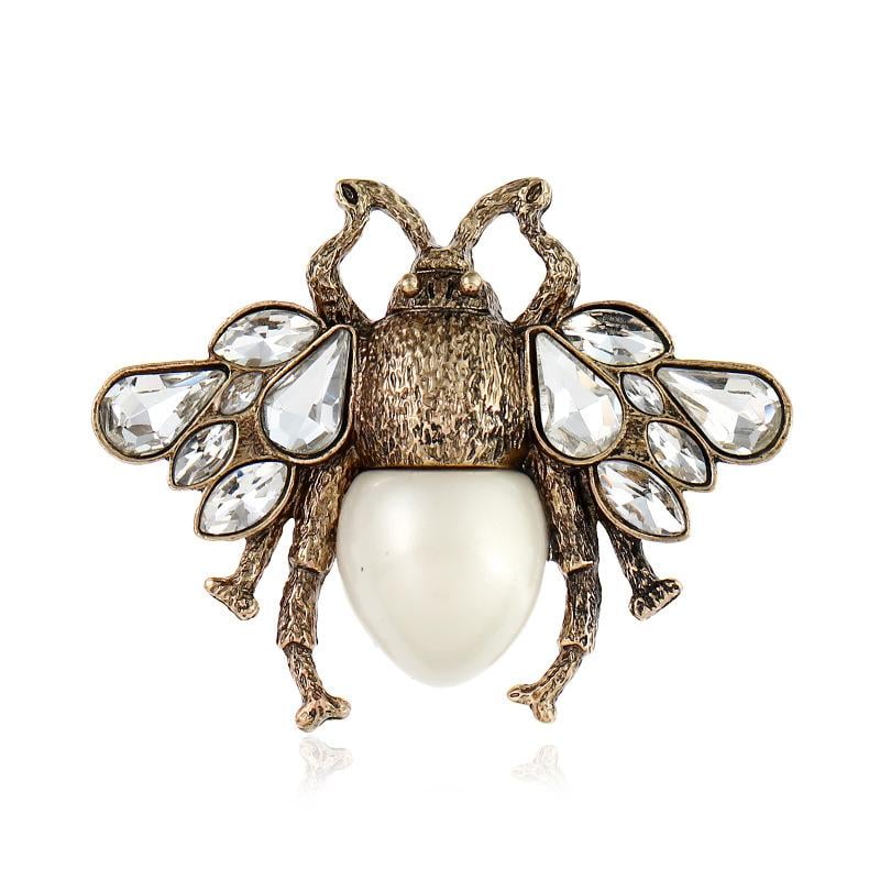 Vintage Bee Pin Brass photo 3