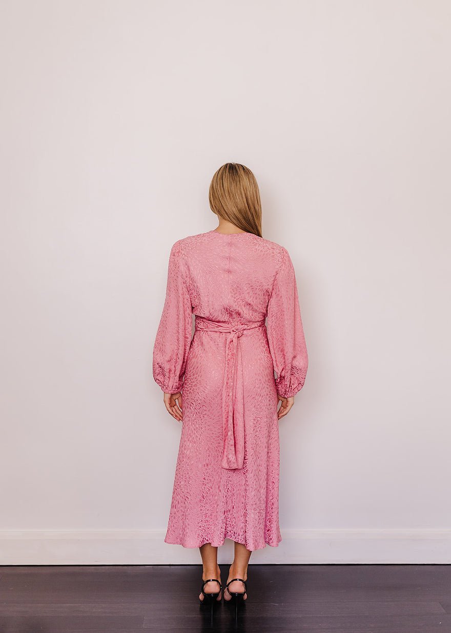 Scanlan Theodore Pink French Textured Weave Dress photo 4