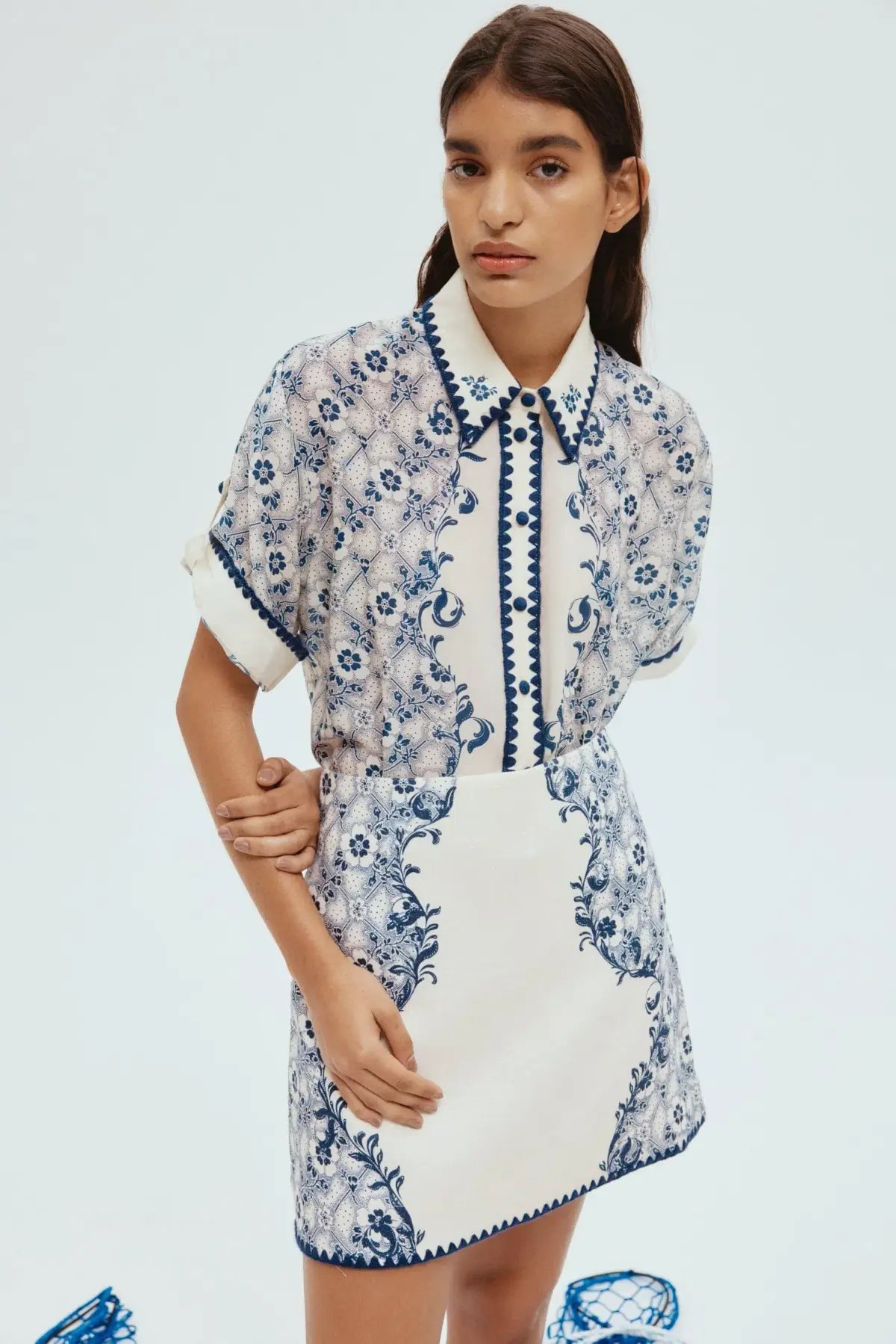 Alemais Airlie Shirt and Mini Skirt Floral Size 8 photo 4