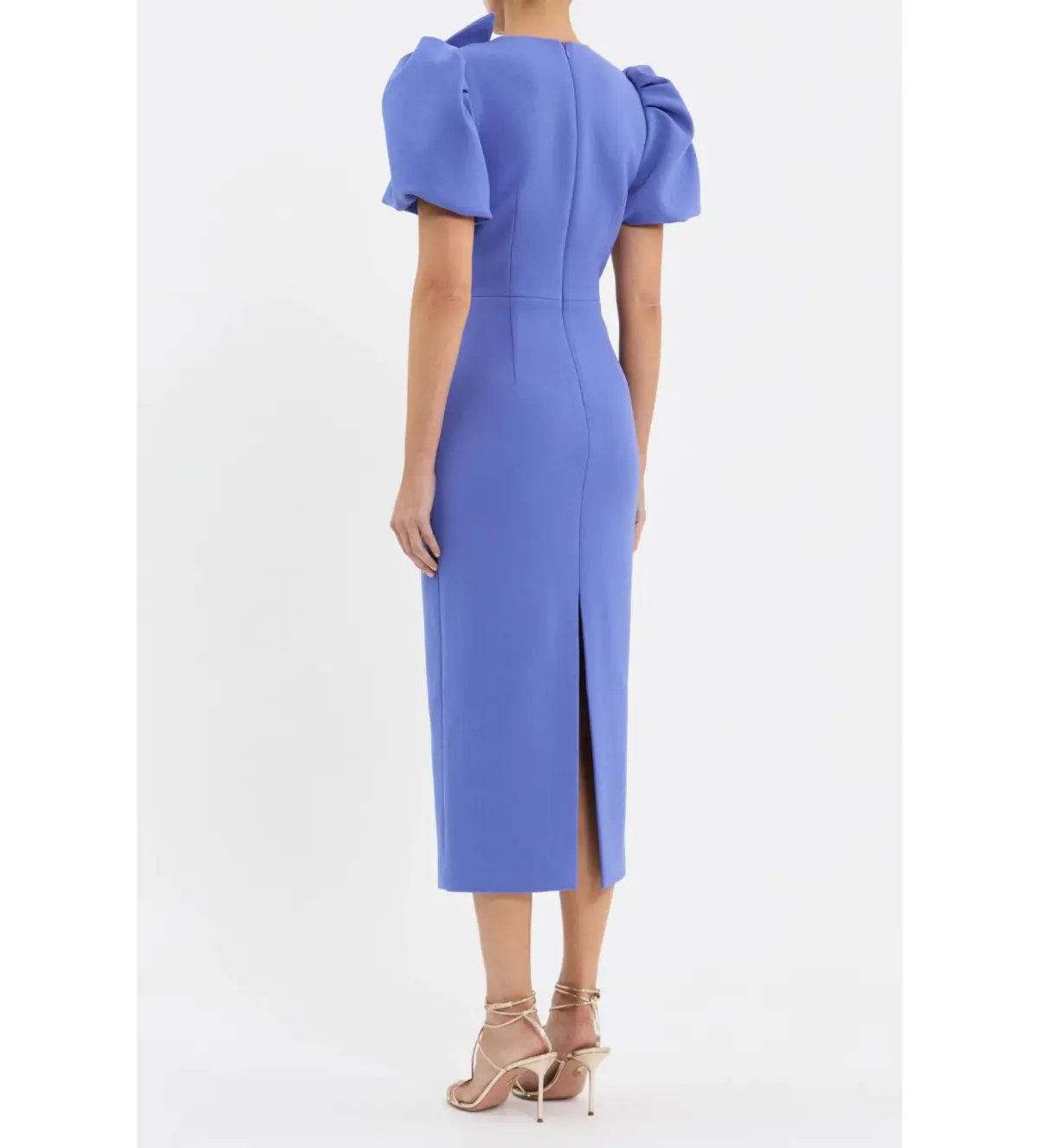 Rebecca Vallance Violetta Midi Dress Periwinkle Blue Size 10 photo 3