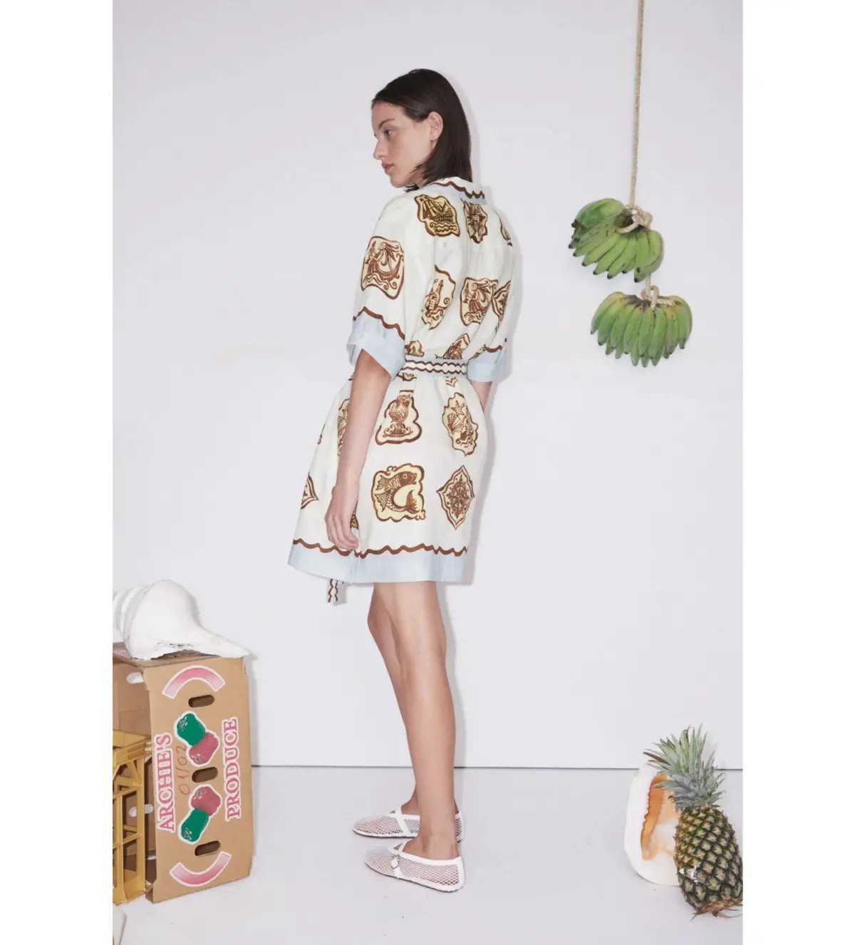 Alemais Relic Mini Dress in Print Size AU 10 photo 2