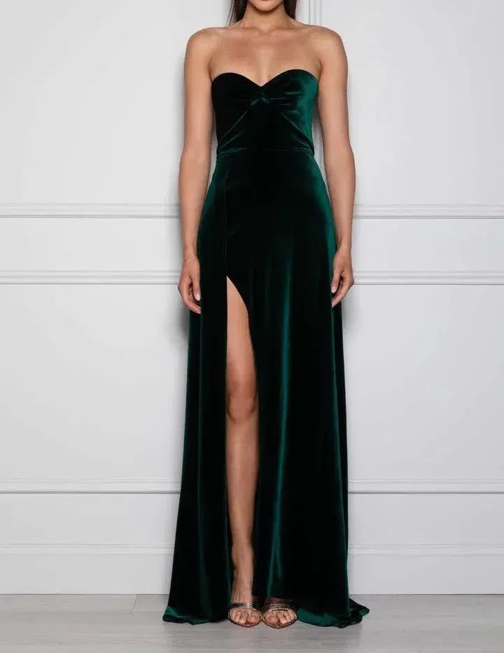 Elle Zeitoune Magnolia Gown Emerald Green Size 16 photo 5