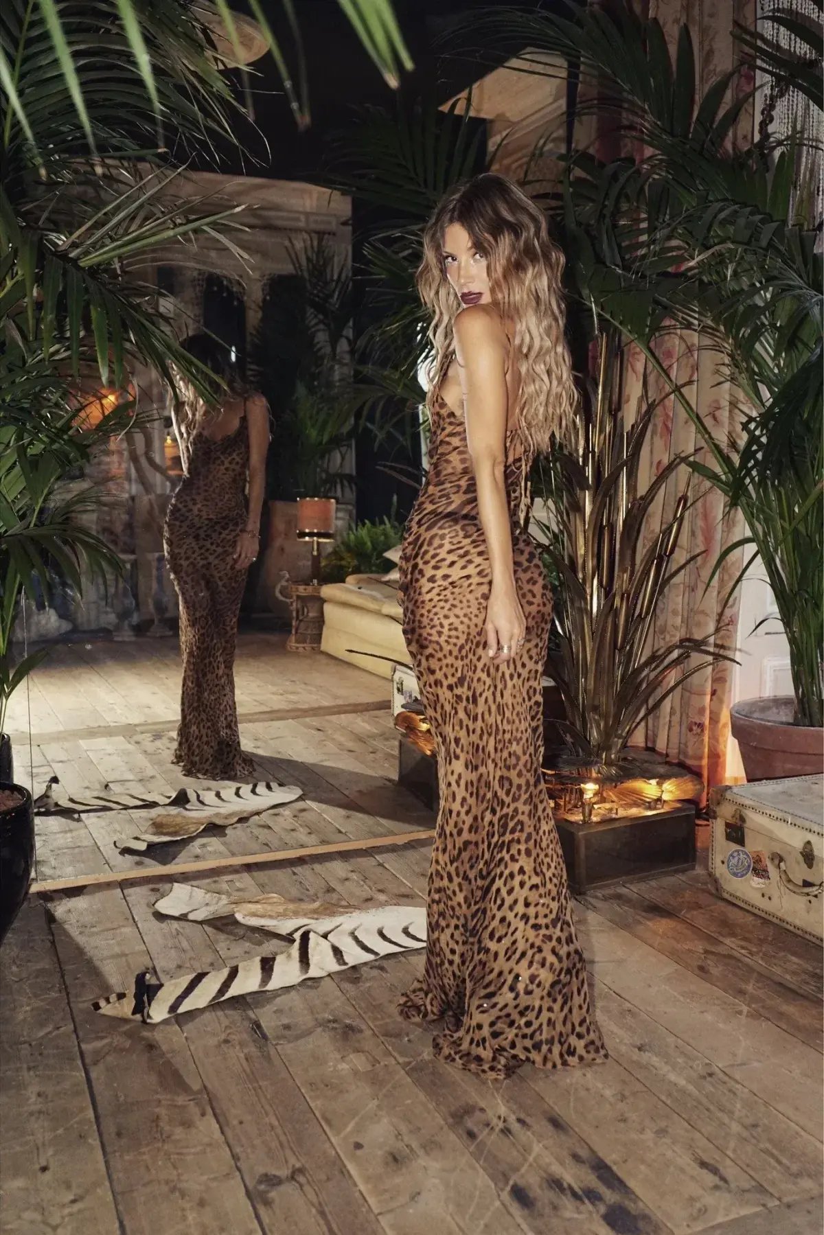 Rat & Boa Valentina Dress Leopard Print Size S / AU 8 photo 2