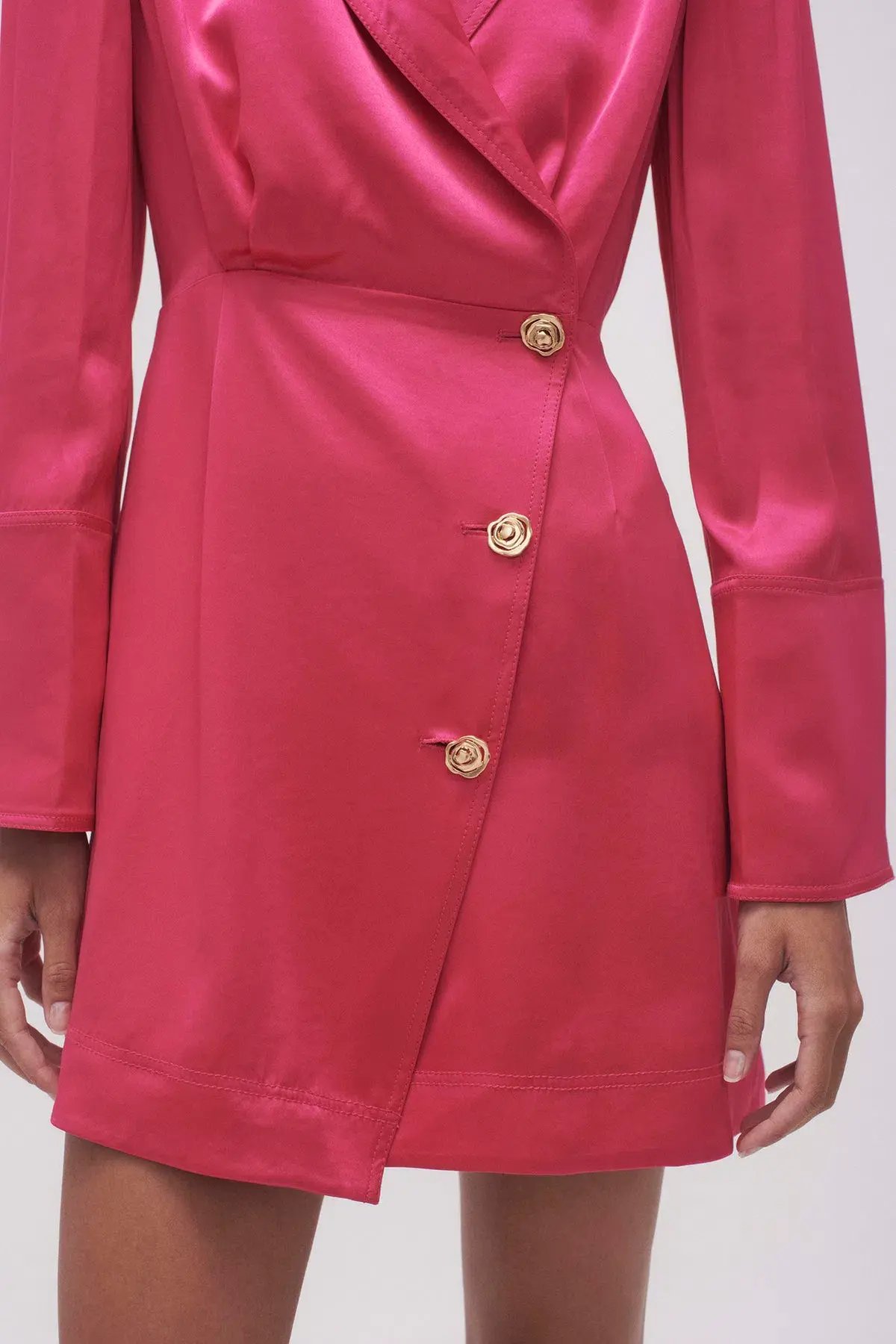 Aje Echo Mini Shirt Dress Pink Size AU 14 photo 5