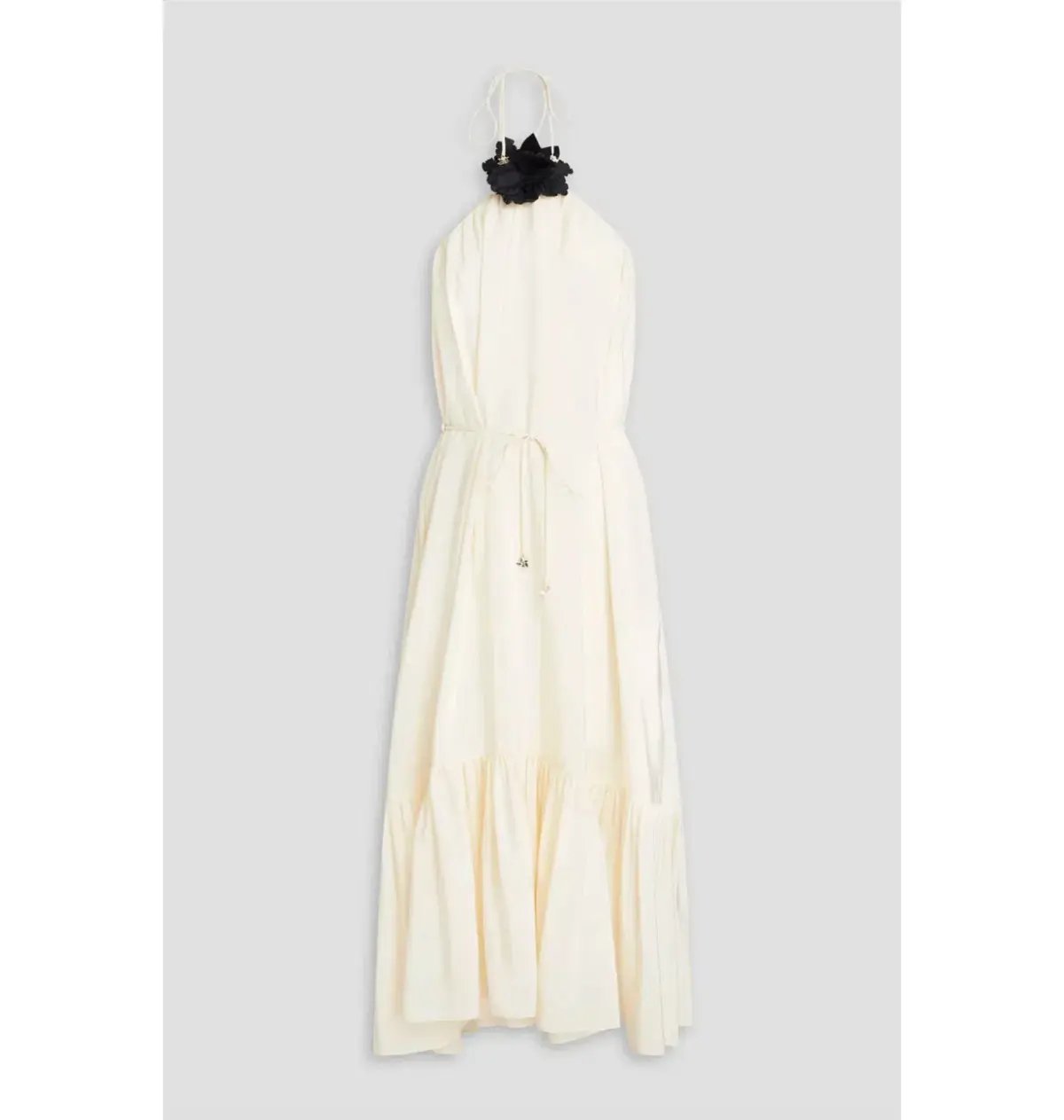 Zimmermann Halter Neck Midi Dress Cream Size 2 / AU 12 photo 3