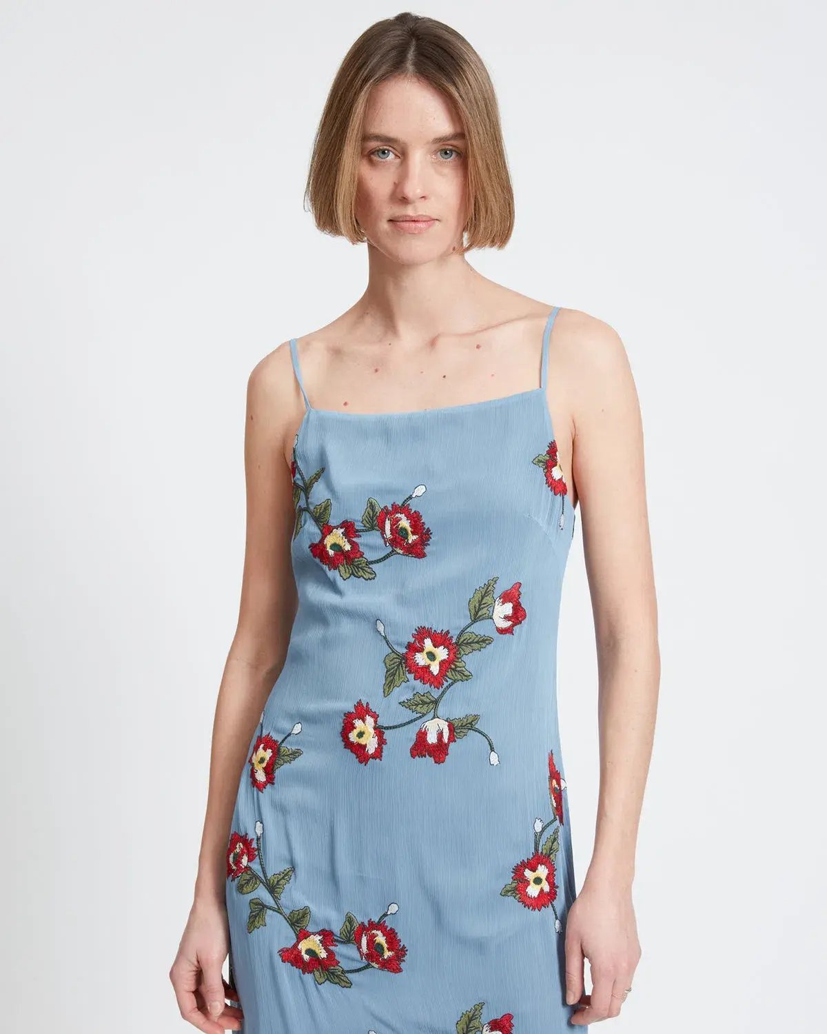 Rag & Bone Jolene Floral Slip Dress Blue Size AU 10 photo 3