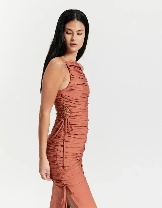 Rachel Gilbert Bailey Dress Blush Size 8 photo 3