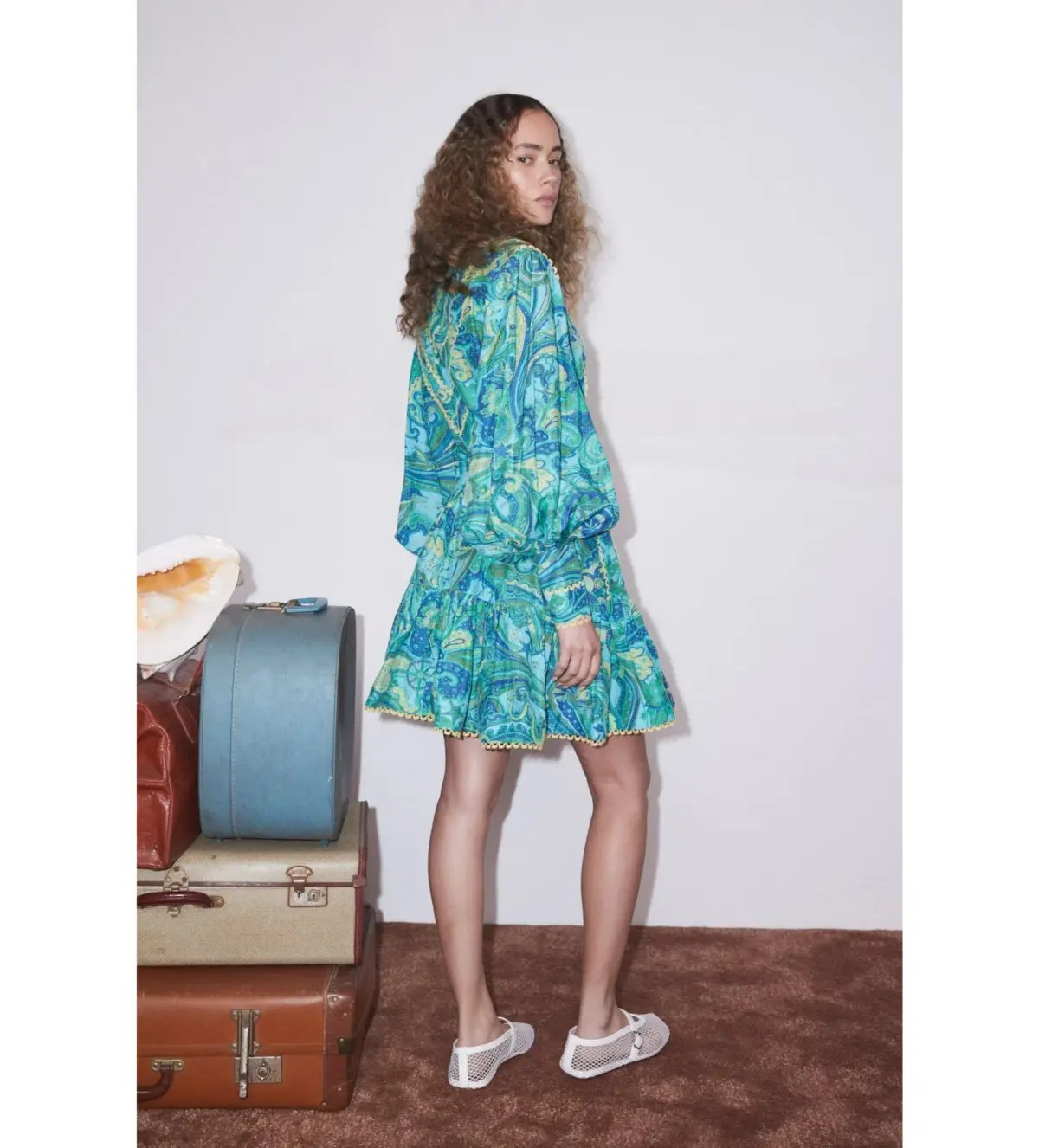 Alemais Ceto Mini Dress Green Size 14 photo 4