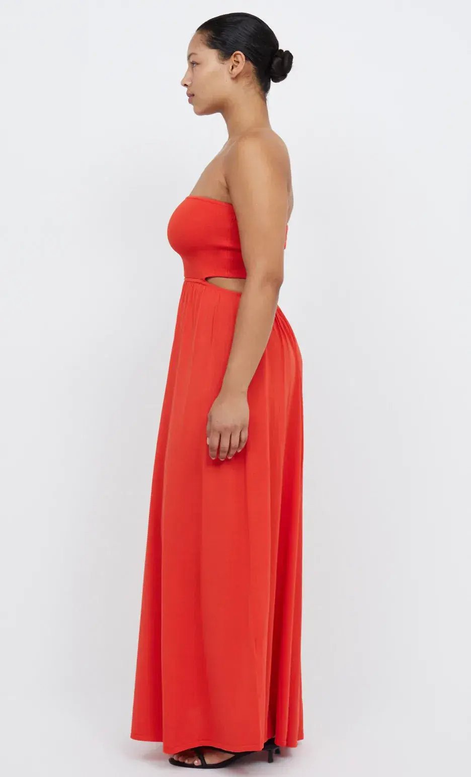 Bec & Bridge Miranda Knit Dress Fire Orange Size 8 photo 4