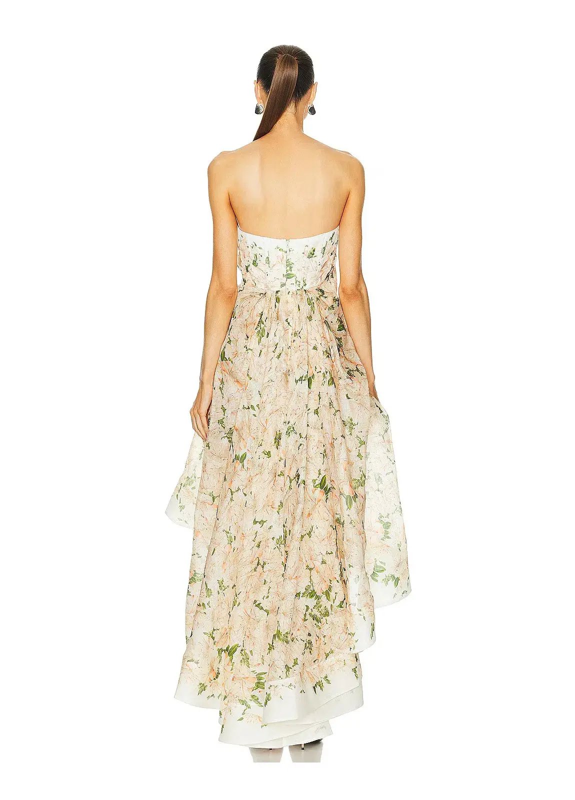 Zimmermann Natura Draped Midi Dress Coral Azalea Size 0/ AU 8 photo 3