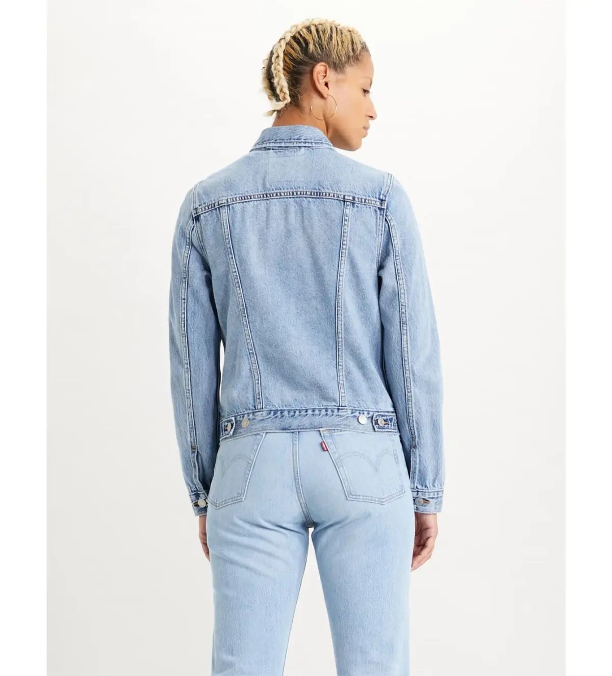Levi's Original Denim Trucker Jacket Blue Size XS/6 photo 3