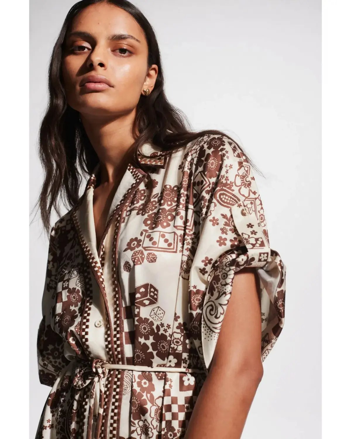 Alemais Vinnie Shirtdress Print Size AU 14 photo 2