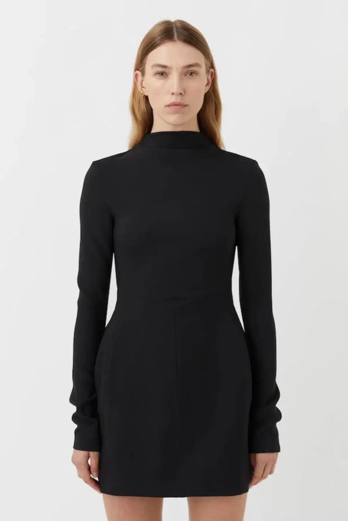 Camilla and Marc Gordon Long Sleeve Mini Dress Black Size 6 photo 2