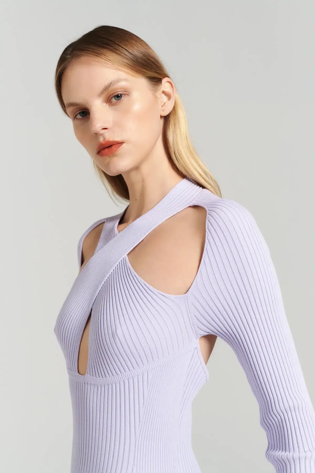 Henne Ollie Knit Dress Lilac Size 10 / M photo 6