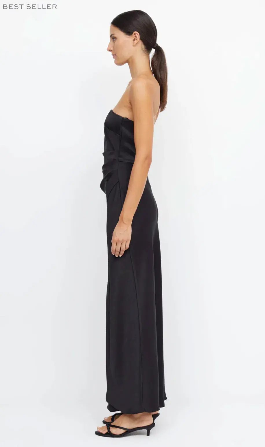 Dreamer Strapless Black Maxi dress size 10 photo 4