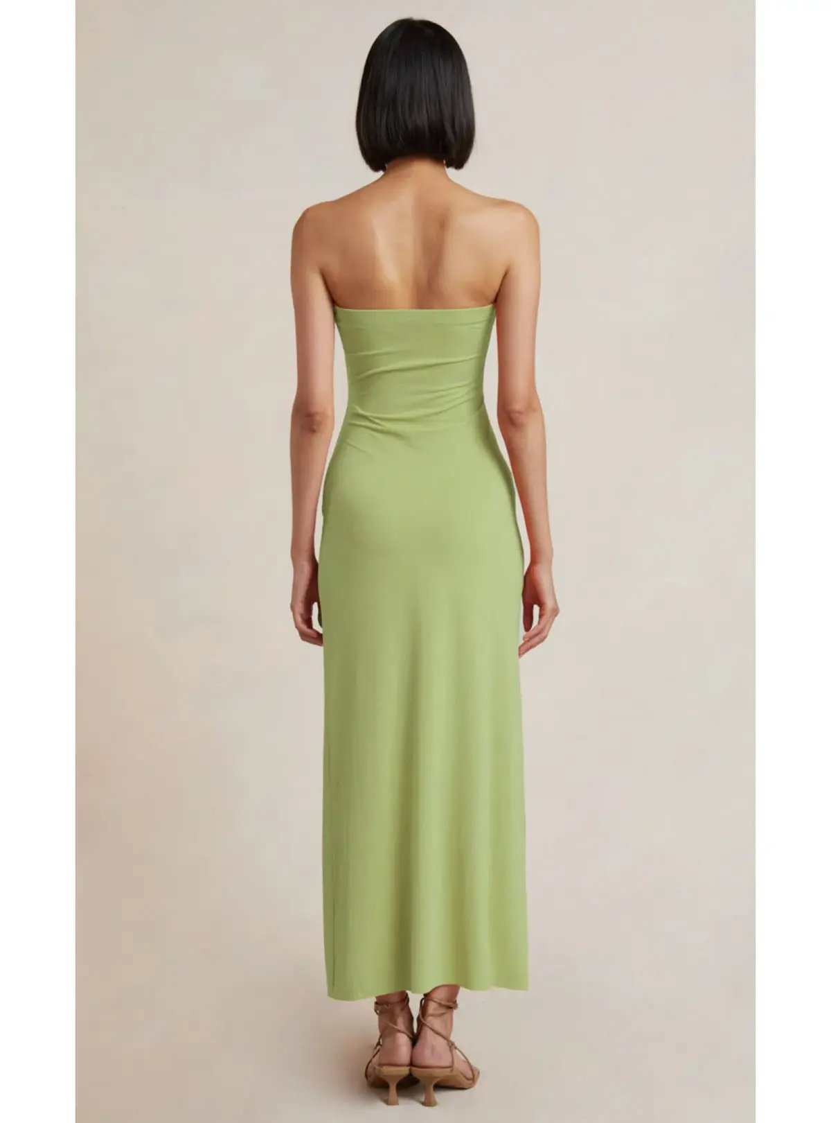 Bec & Bridge Myla Strapless Dress Green Size AU 6 photo 2