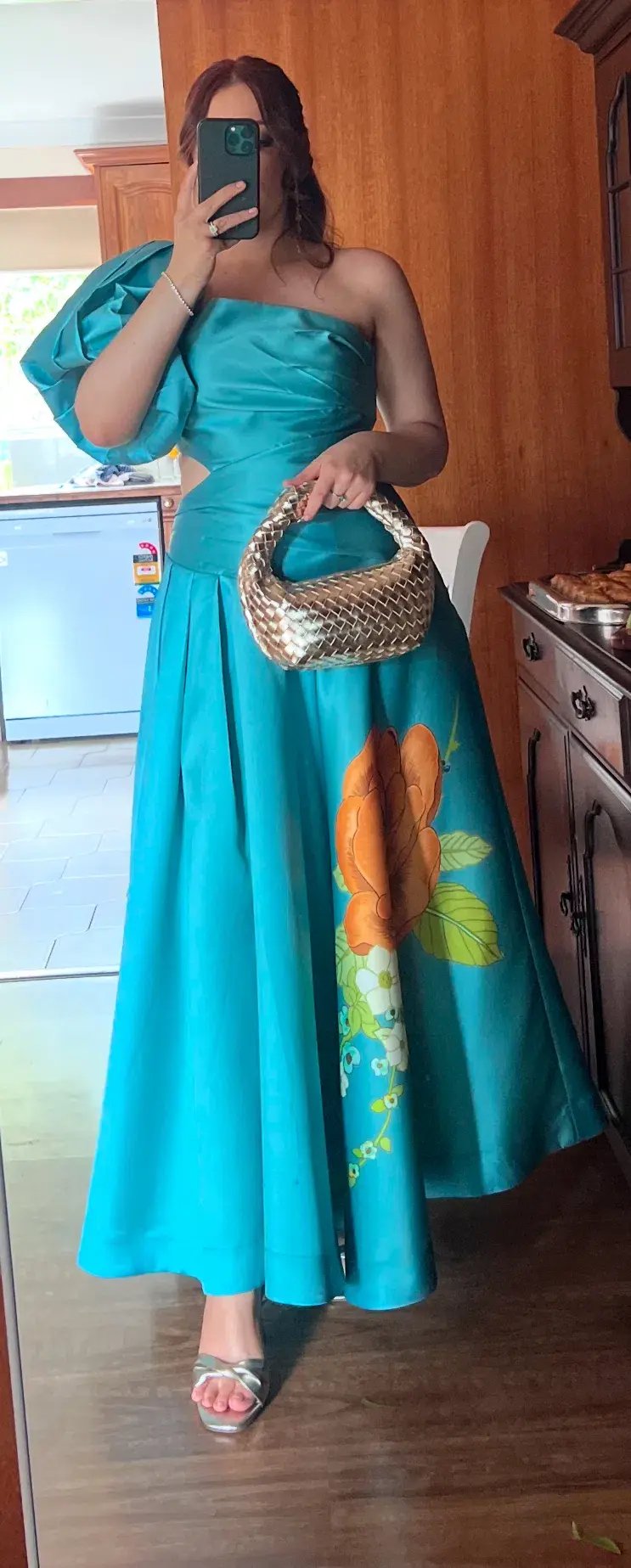 Alemais Regent Gown Jade Size 12 photo 4