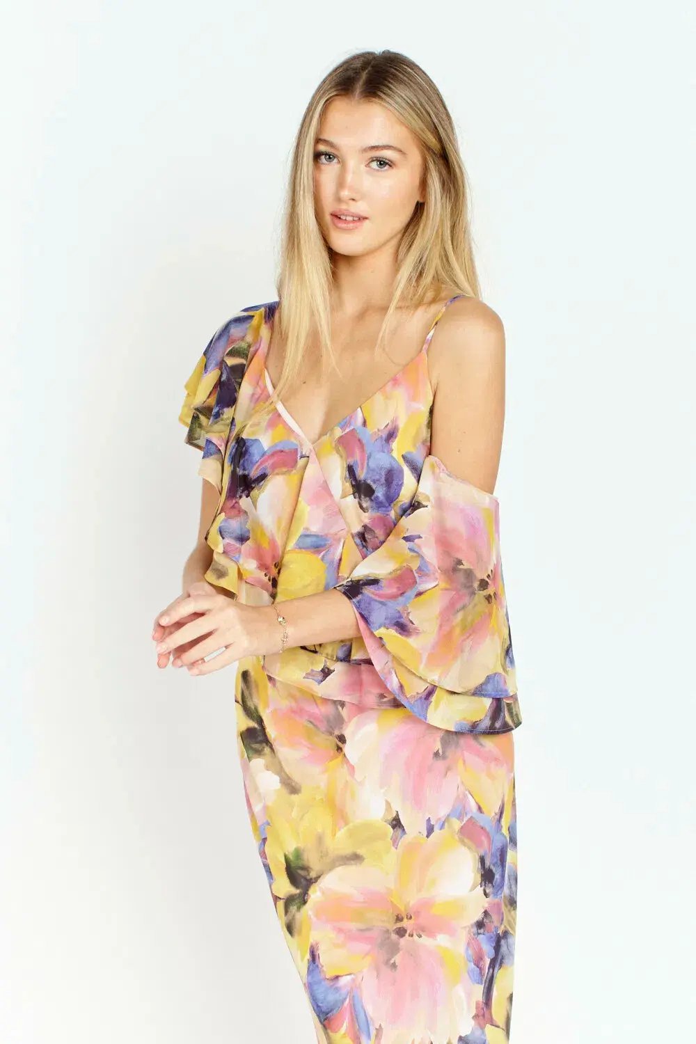 Ruby Marina Gown in Maude Floral Print Size 8 photo 5