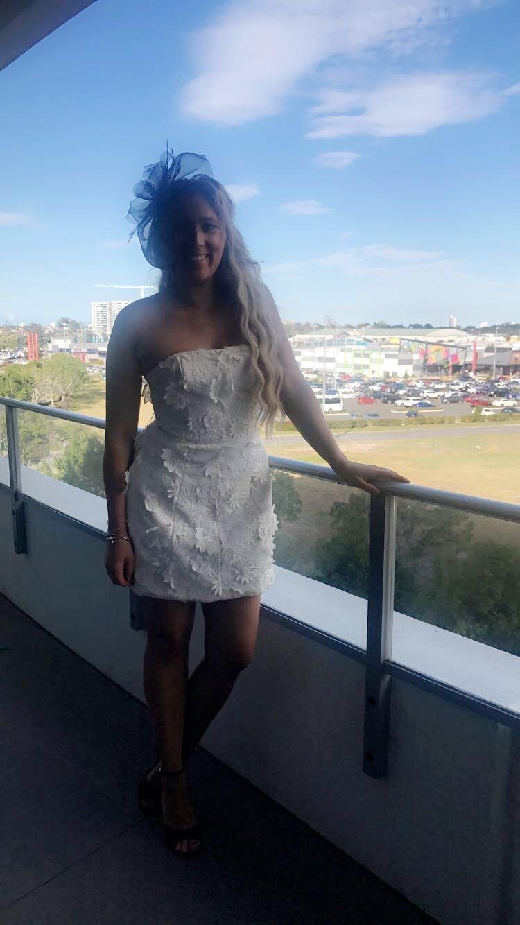 Kookai Fleur Mini Dress White Size 12 photo 3
