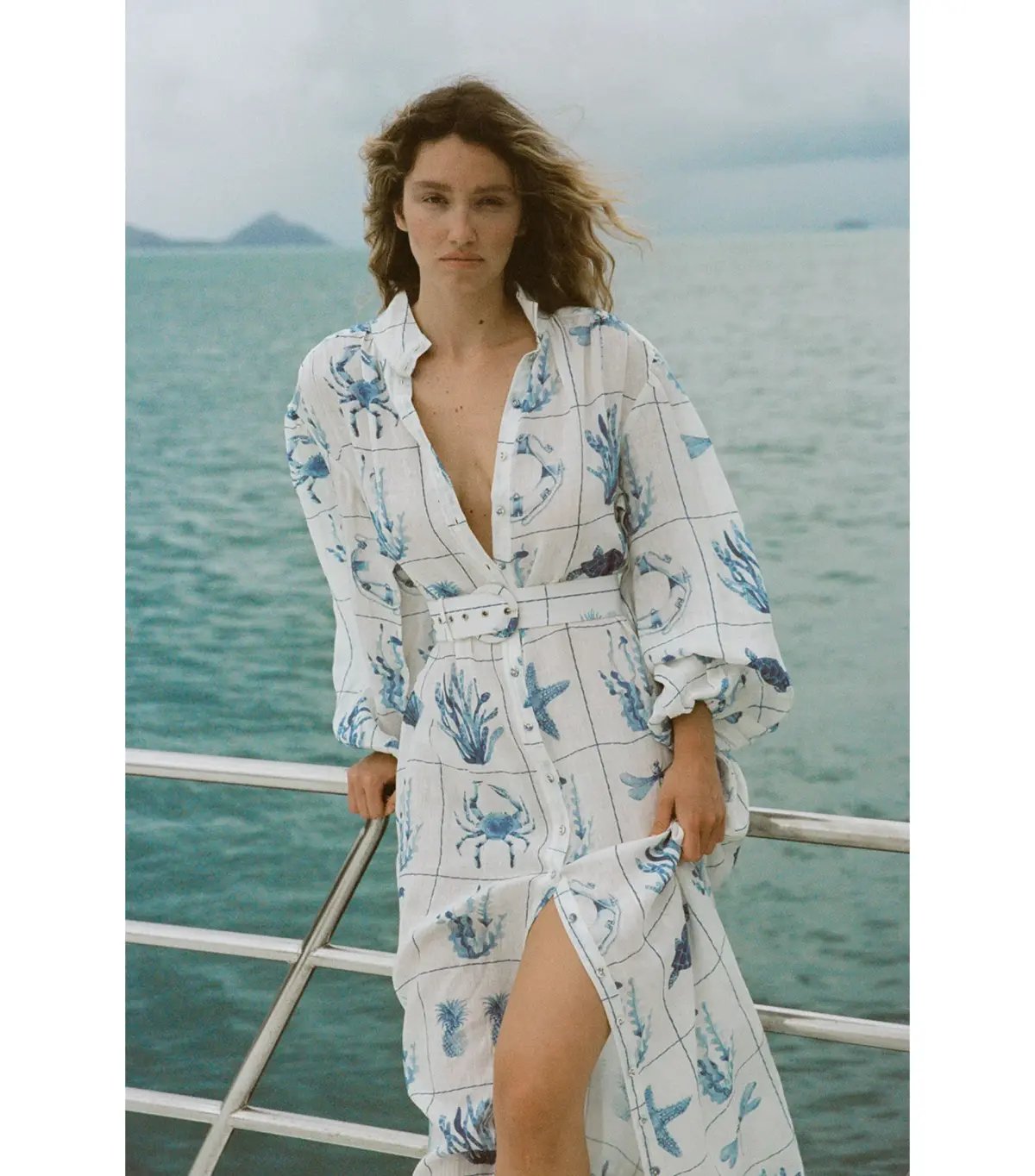 Palm Noosa Noddy Dress Chalkies Tile Size AU 14 photo 4