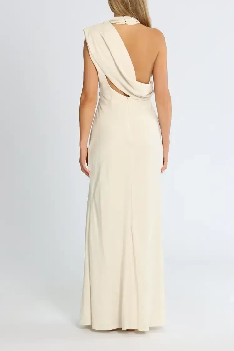 Misha Bella Gown in Ivory Size 8 photo 3