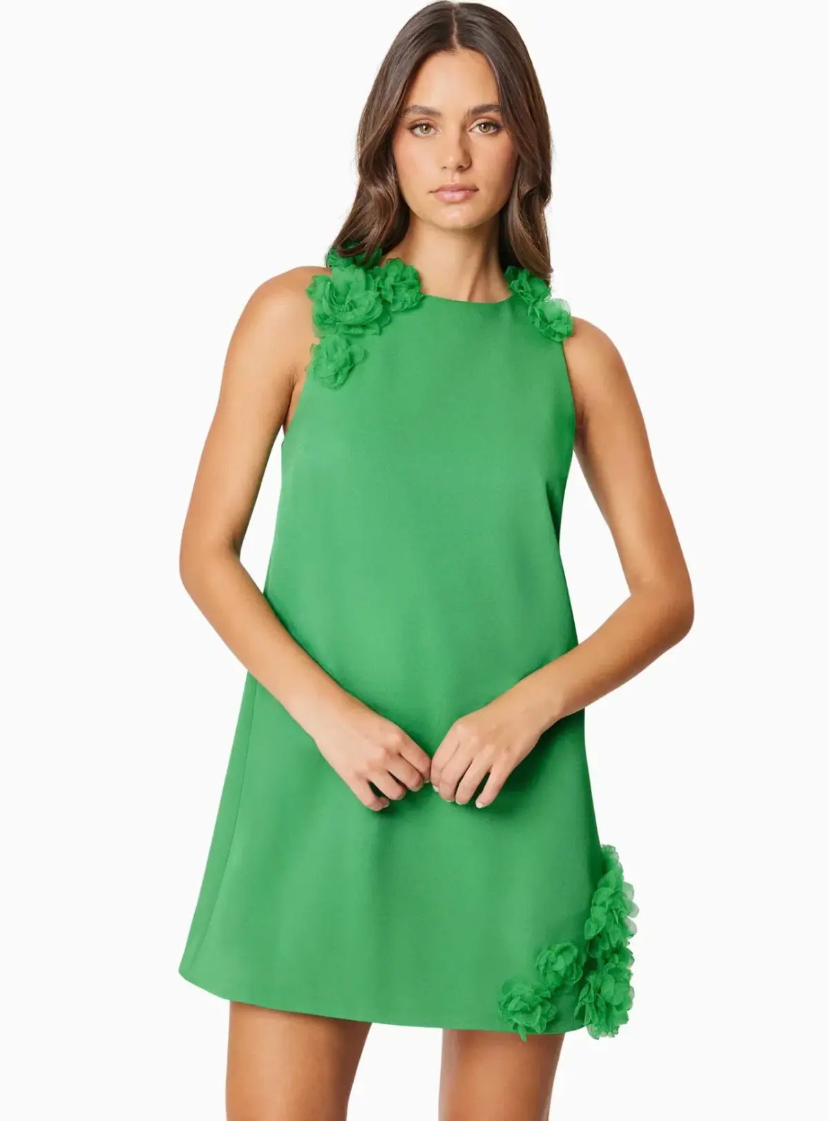 Elliatt Valeria Day Mini Dress In Green Size S / AU 8 photo 3
