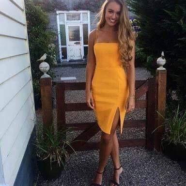 Kookai Honey Dress Yellow Size 12 photo 4