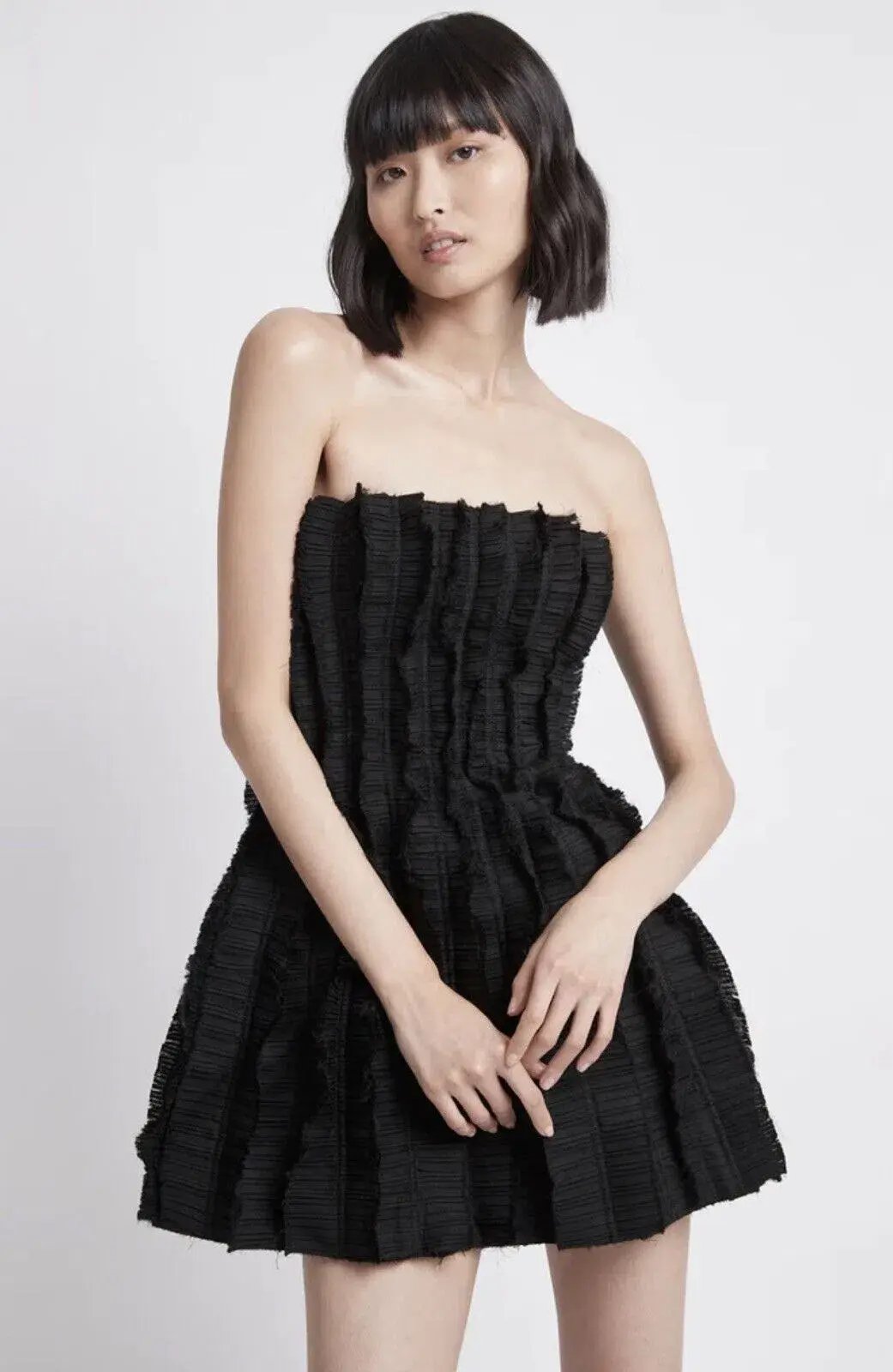 Aje Hybrid Sleeveless Mini Dress Black Size 12 photo 3